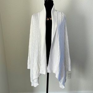 Ralph Lauren Blue Label White Cable Cardigan